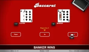 RNG Baccarat av 1x2 Gaming på 22Bet Casino