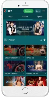 22Bet Casino på telefonen