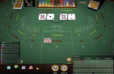 Placing Bets to Start a Game of Baccarat Gold
