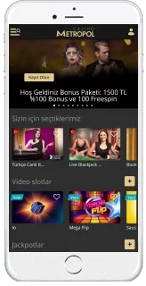 Casino Metropol artık uygulamasıyla hep yanınızda