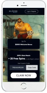 Eclipse Casino is accessible through smartphones or tablet devices