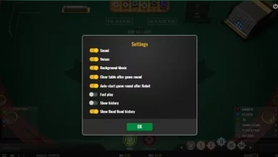 Mini Baccarat Customizable Features