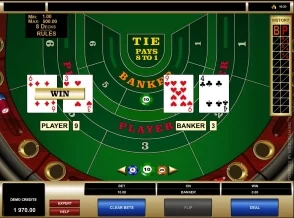 High Limit Baccarat at Mongoose Casino