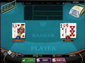 Betsoft Baccarat at Mongoose Casino