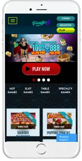 Paradise 8 Casino runs smoothly on mobie devices