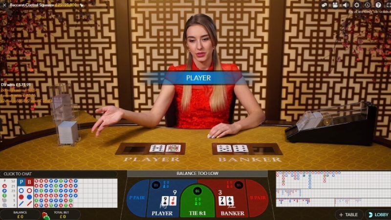 The Big Road in Baccarat Squeeze